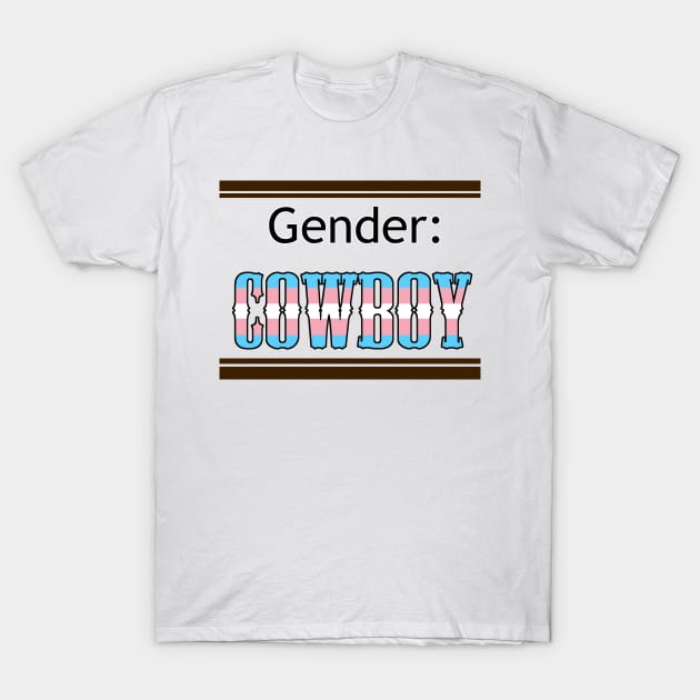 Gender: COWBOY - Trans Colors T-Shirt by Akamaru01